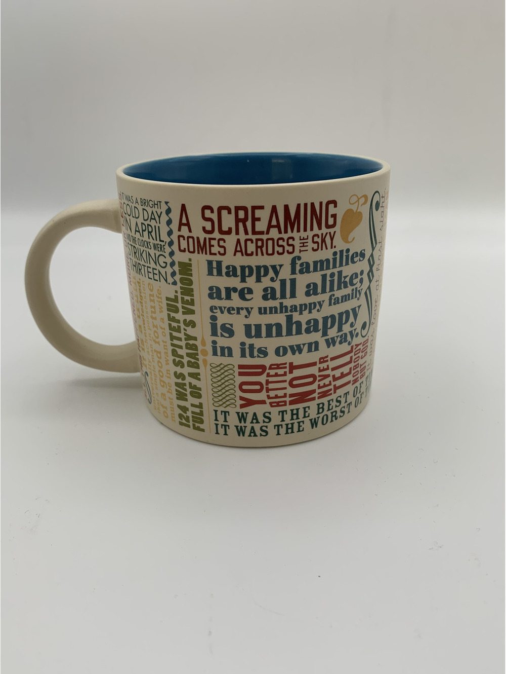 Literature Coffee Mug First Lines Unemployed Philosophers Guild